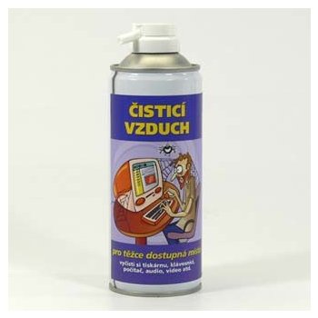 Čistík Čisticí hořlavý stlačený vzduch na těžce přístupná místa 400 ml