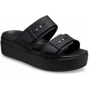 Crocs Brooklyn Buckle Low Wedge black