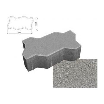 Diton Vlnka 22 x 11 x 6 cm přírodní beton 1 m²