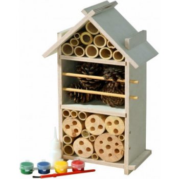 Dobar Hmyzí hotel k dozdobení 16 x 9,5 x 28 cm dřevěný