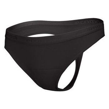 Ecomodi menstruační kalhotky tanga černé z bambusu