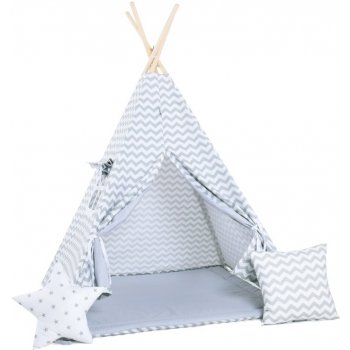 ELIS DESIGN Set teepee stan Cik cak bílý standard