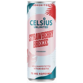 Fast CELSIUS ENERGETICKÝ NÁPOJ STRAWBERRY BREEZE 355 ml