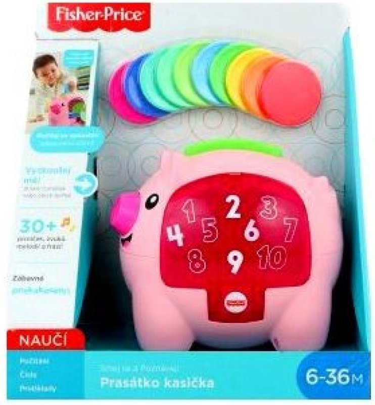 Recenze Fisher Price Prasátko kasička CZ GJC70