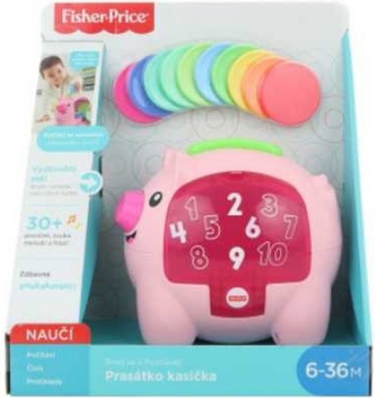 Zkušenosti s Fisher Price Prasátko kasička CZ GJC70