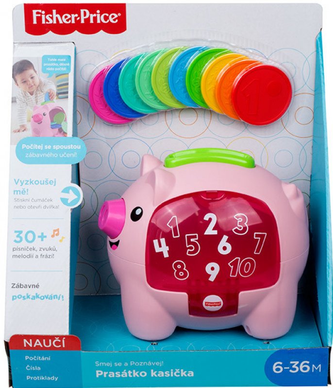 Hodnocení Fisher Price Prasátko kasička CZ GJC70