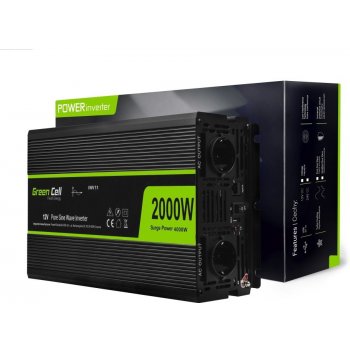 Green Cell INV11 12V/230V 2000W/4000W Čistá sinusovka