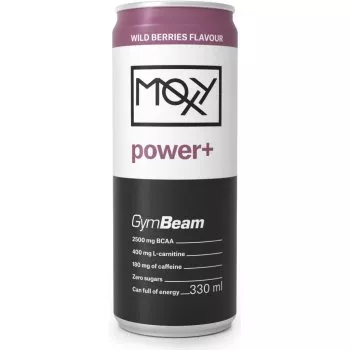 GymBeam Moxy Power+ Energy Drink Wild Berries 330 ml