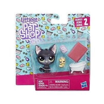 Hasbro Littlest Pet Shop Maminka s miminkem a doplňky Jade Catkin a Kittylina Scrapper