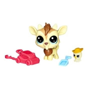 Hasbro Littlest Pet Shop Série 2 Set zvířátek 2 ks koza a kuře