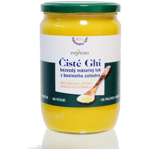 Ingredia Čisté Ghí přepuštěné Máslo z colostra 595 g