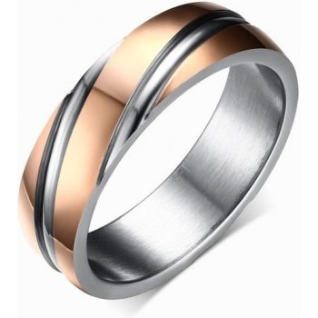 Izmael Prsten Twist Zlatá Růžová KP4910