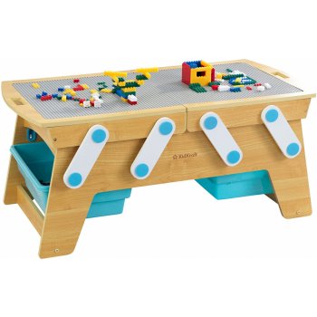 KidKraft stůl na stavění s boxy a stavebnicí