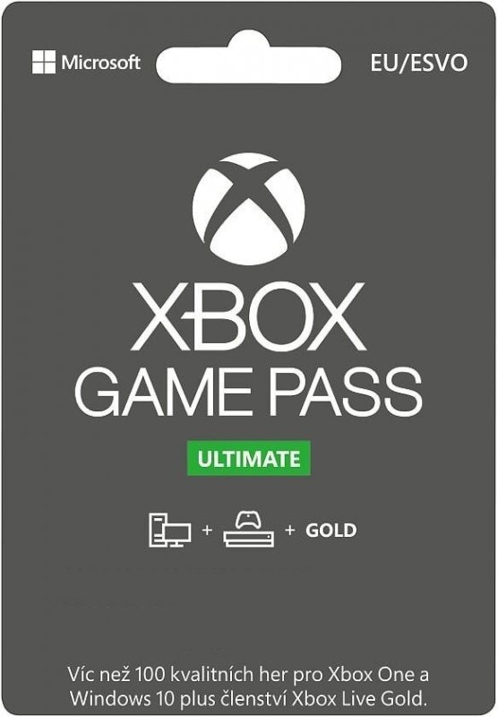 Recenze Microsoft Xbox Game Pass Ultimate členství 1 měsíc