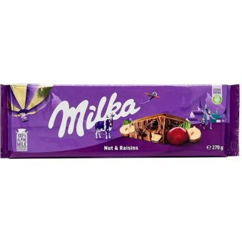 Milka Mmmax Lískové oříšky a rozinky 270 g