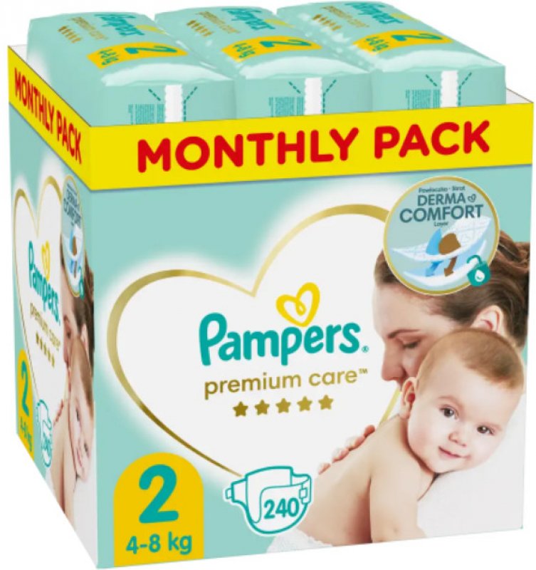 Kritika Pampers Premium Care 2 224 ks