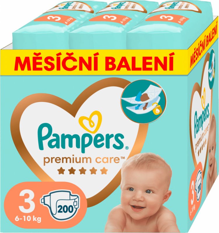 Hodnocení Pampers Premium Care 3 200 ks