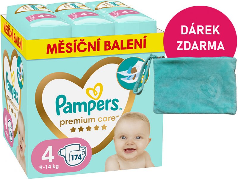 Pozorování Pampers Premium Care 4 174 ks