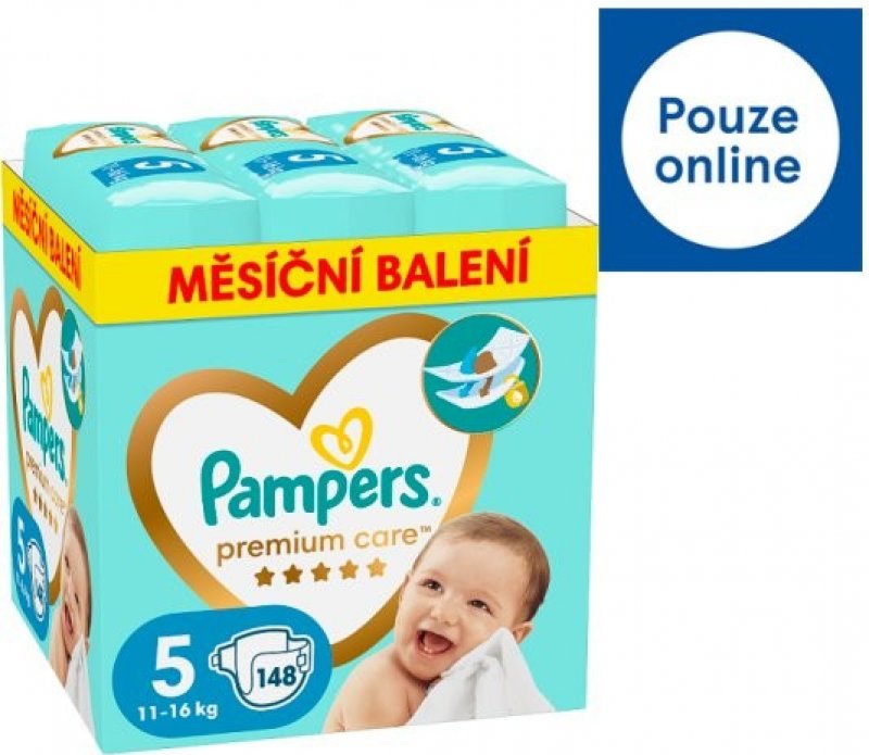 Testování Pampers Premium Care 5 148 ks