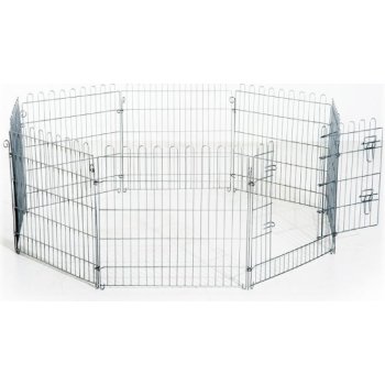 PawHut Volný výběh pro štěňata Ohrádka pro štěňata Mřížka pro štěňata pro zvířata 8dílná Š63 x V60 cm