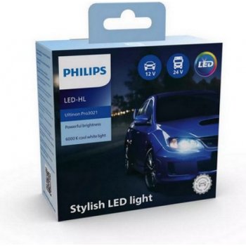 Philips Ultinon Pro3021 HL H4-LED P43t 12/24V 21W 11342U3021X2 2 ks