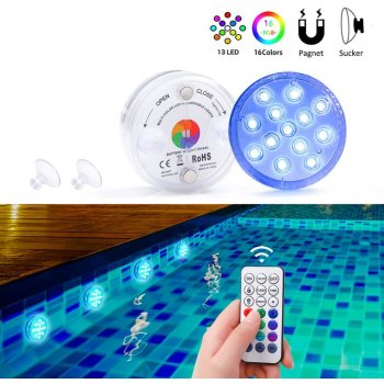 Ponorné RGB 13 LED světlo - podvodní noční lampa