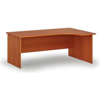 PRIMO Kancelářský rohový pracovní stůl WOOD, 1800 x 1200 mm, pravý, třešeň