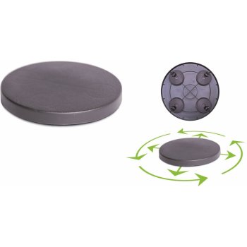 Prosperplast Pojízdná podložka MOBILE PLATFORM ROUND antracit 29,2 cm