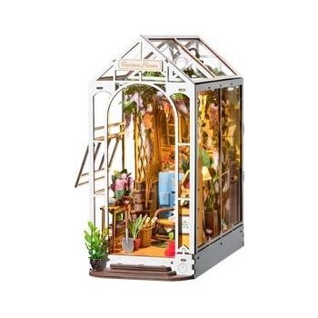 RoboTime 3D puzzle Zarážka na knihy Garden House dřevěná