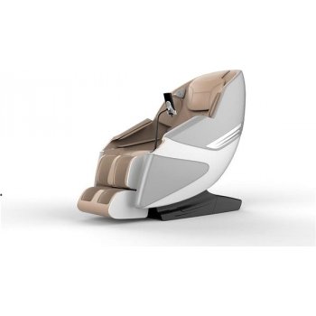 RSROYAL RS-3570 4D Relaxační polohovací křeslo s LCD displejem v ČJ šedo-béžové