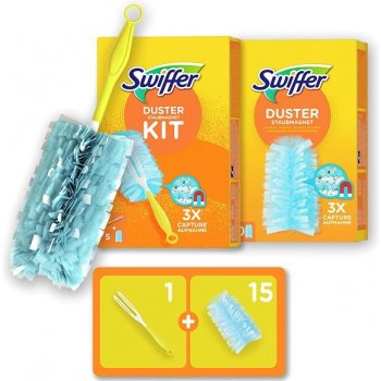 Swiffer Sada 1 Násada + 15 ks Prachovek