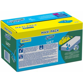 Swiffer Wet Citrus Fresh náhradní vlhčené ubrousky na podlahu 40 ks