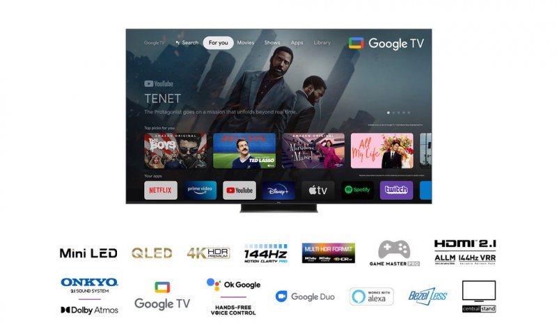 Pohled na TCL 65C835