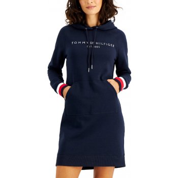Tommy Hilfiger dámské mikinové šaty Raglan modré