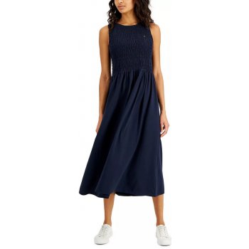 Tommy Hilfiger dámské šaty Smocked modré