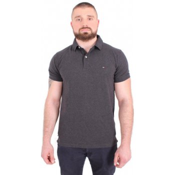 Tommy Hilfiger pánské polo tričko tmavě šedé