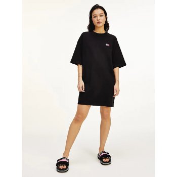 Tommy Hilfiger Tommy Jeans TJW badge tee dress černá