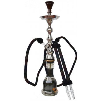 Top Mark Vodní dýmka Fateh černá NEW 2 hadice 80 cm