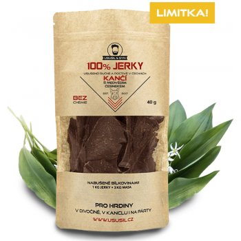 Usušil & Syn 100% Jerky Kančí s medvědím česnekem 40 g