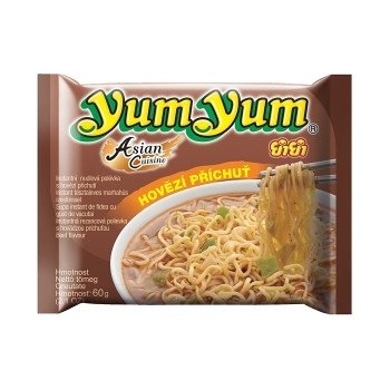 YumYum Instantní nudlová polévka s hovězí příchutí 60g