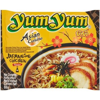 YumYum Instantní nudlová polévka s příchutí japonské kuře 60 g