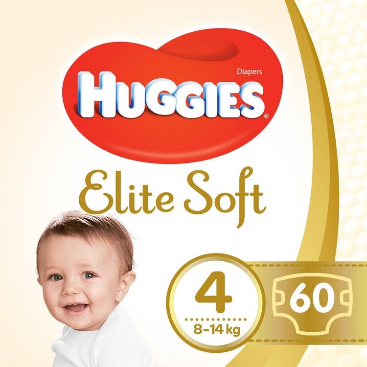 Poznámky k HUGGIES Elite Soft 4 8-14 kg 60 ks