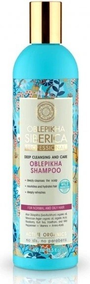 Podívejte se na Natura Siberica rakytníkový šampon pro poškozené vlasy 400 ml
