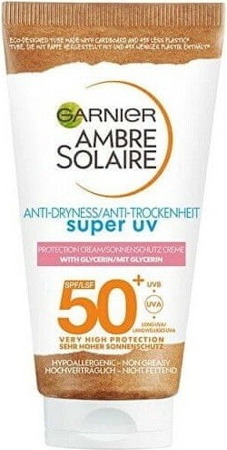 Garnier Ambre Solaire Super UV Anti-Age Protection Cream opalovací krém na obličej SPF50 50 ml