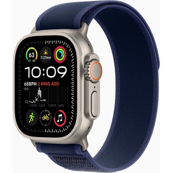 Apple Watch Ultra 2 49mm přírodní titan s modrým trailovým tahem M/L MX4L3CS/A