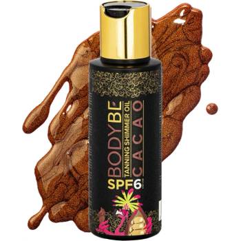 Bodybe opalovací olej SPF6 pro intenzivní opálení s třpytivým efektem Kakao 100 ml