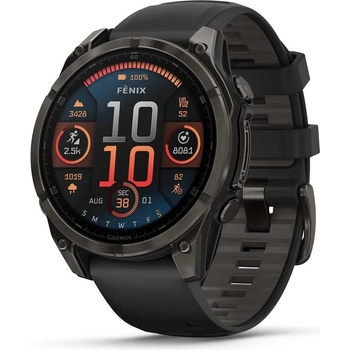 Garmin Fenix 8 AMOLED 47mm Sapphire Carbon Gray Titanium/Black 010-02904-21
