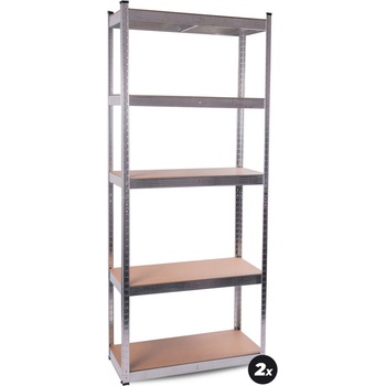 Aga 2x MR4601 174 x 75 x 30 cm 5 polic stříbrný