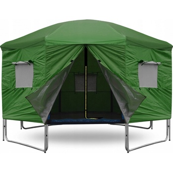 Aga Stan na trampolínu 366 cm tmavě zelený