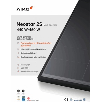 AIKO Fotovoltaický panel 450Wp A450-MAH54Mb celočerný